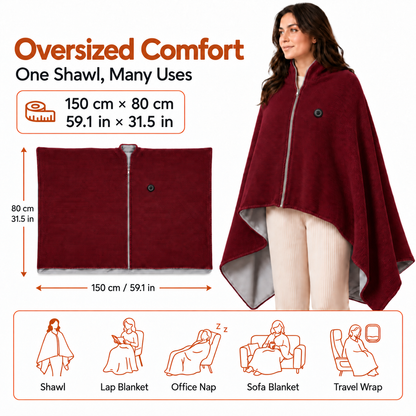 Portable Heated Wrap with USB Warmth