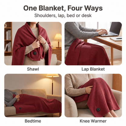 Portable Heated Wrap with USB Warmth