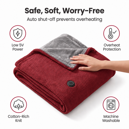 Portable Heated Wrap with USB Warmth